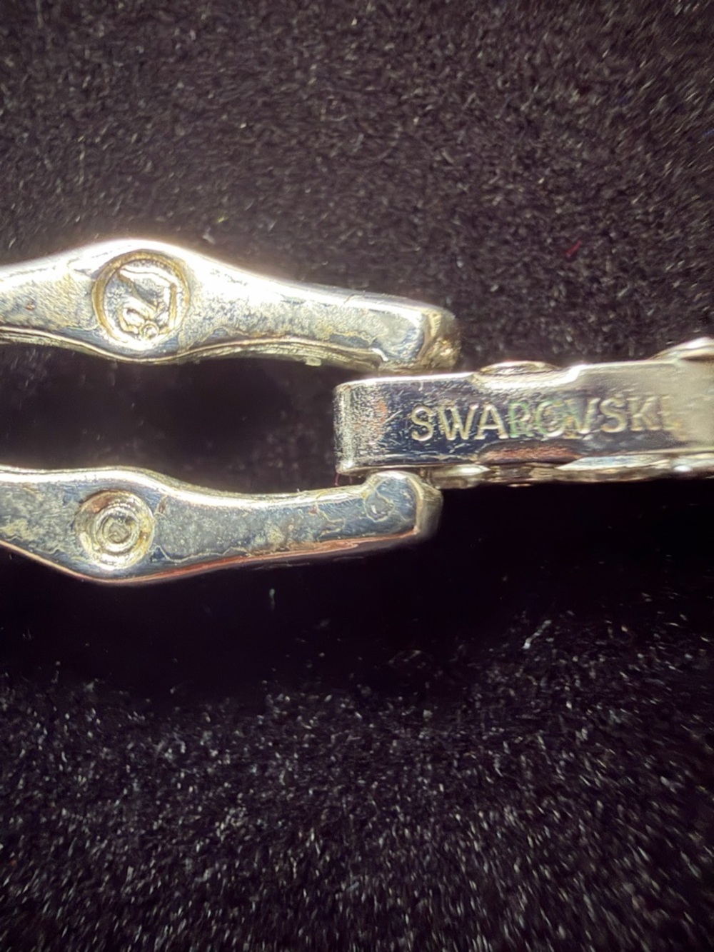 Swarovski Silver-Tone Clear Emerald-Cut Crystal Link Bracelet - Picture 8 of 10